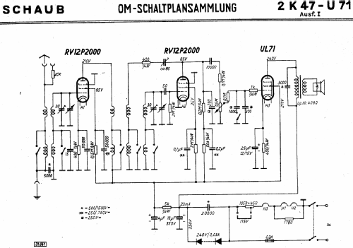 2K47-U71; Schaub und Schaub- (ID = 2946495) Radio
