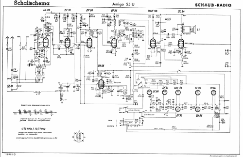 Amigo 55U Type 9011; Schaub und Schaub- (ID = 18229) Radio