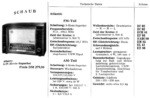 Atlantic ; Schaub und Schaub- (ID = 2071340) Radio