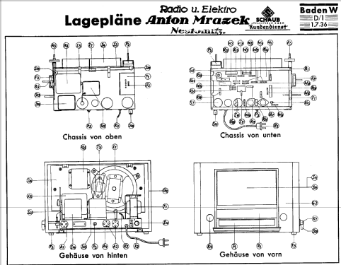 Baden 36W; Schaub und Schaub- (ID = 305288) Radio