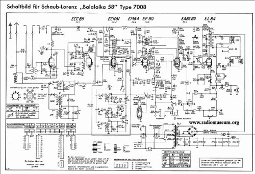 Balalaika 58 7008; Schaub und Schaub- (ID = 64109) Radio