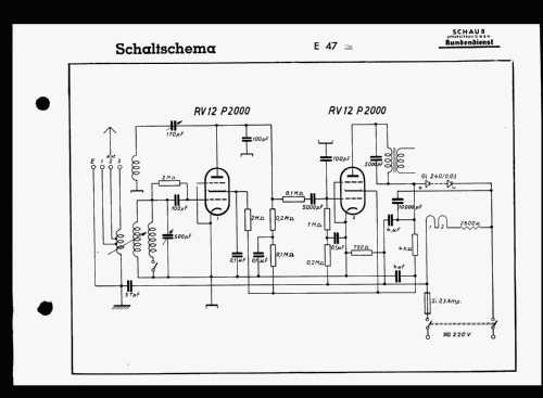 E47; Schaub und Schaub- (ID = 71193) Radio