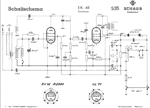 EK48; Schaub und Schaub- (ID = 203999) Radio