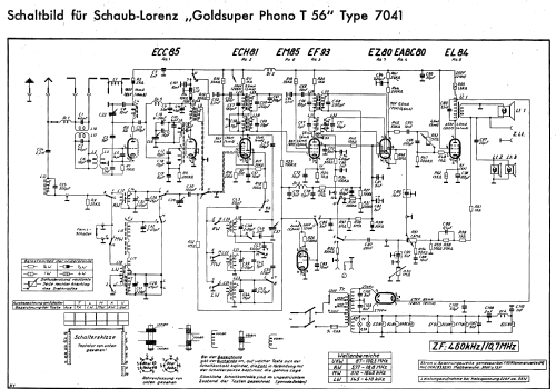 Goldsuper-Phono T56 7041; Schaub und Schaub- (ID = 323018) Radio