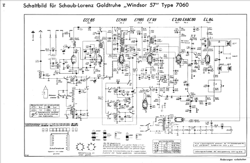 Goldtruhe Windsor 57 7060; Schaub und Schaub- (ID = 36447) Radio