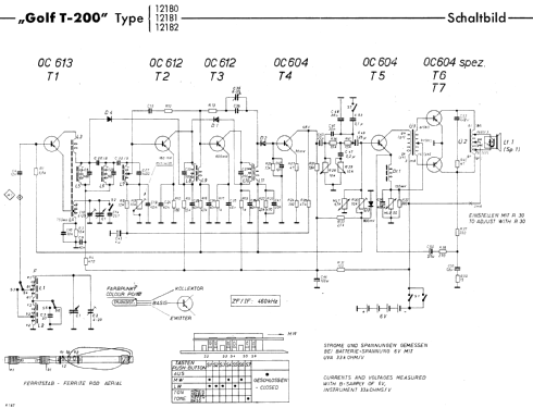 Golf T200 12180 12181 12182; Schaub und Schaub- (ID = 467501) Radio