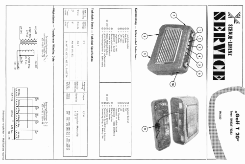 Golf T20 15080/81/82/83; Schaub und Schaub- (ID = 38015) Radio