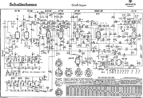 Gross-Super 54 SG54; Schaub und Schaub- (ID = 303676) Radio