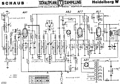 Heidelberg W; Schaub und Schaub- (ID = 2947013) Radio