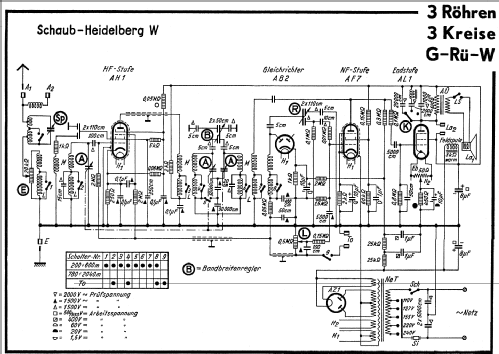 Heidelberg W; Schaub und Schaub- (ID = 49773) Radio