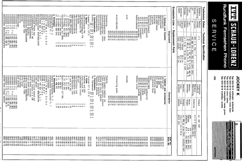 Jockey K 521302 11/13/15/17/19 52130211, 52130213, 52130215, 52130217, 52130219; Schaub und Schaub- (ID = 100909) Radio
