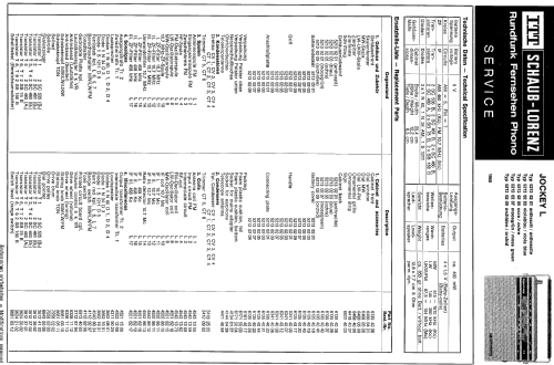 Jockey L 521302 01/03/05/07/09 52130201, 52130203, 52130205, 52130207, 52130209; Schaub und Schaub- (ID = 100913) Radio