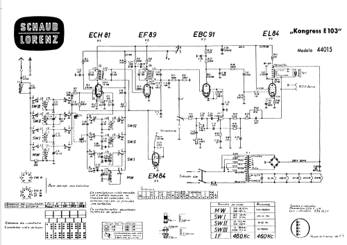 Kongress E103 44015; Schaub und Schaub- (ID = 395976) Radio