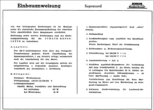 Konsolette ; Schaub und Schaub- (ID = 95533) R-Player