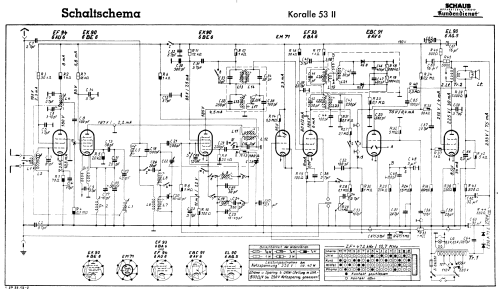 Koralle 53-II ; Schaub und Schaub- (ID = 1178743) Radio
