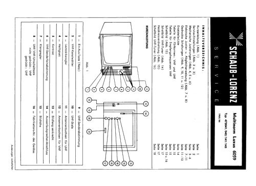 Multinorm Luxus 6059 473041/473043/473141/473143; Schaub und Schaub- (ID = 2615073) Fernseh-E