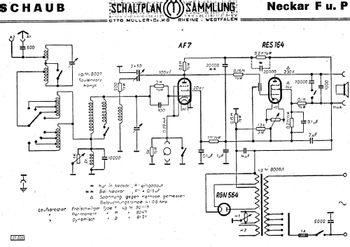 Neckar F; Schaub und Schaub- (ID = 3025553) Radio