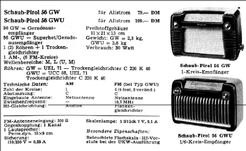 Pirol 1124 56GWU; Schaub und Schaub- (ID = 23873) Radio