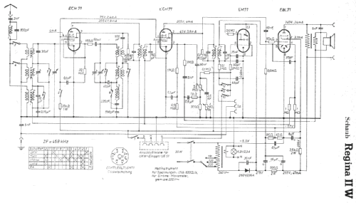Regina II W; Schaub und Schaub- (ID = 5804) Radio