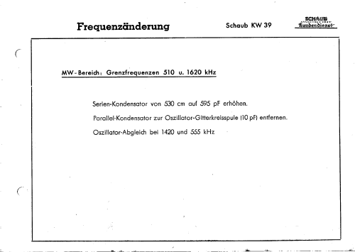 Super KW39W; Schaub und Schaub- (ID = 2012480) Radio