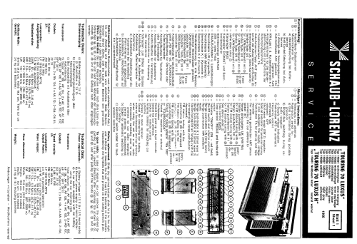 Touring 70 Luxus 110351 / 110352 / 110353 / 110354 / 110356 / 110357 / 110359; Schaub und Schaub- (ID = 88497) Radio