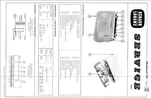 Weekend T10 Type 41082; Schaub und Schaub- (ID = 84166) Radio