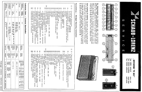 Weekend TE802 120463; Schaub und Schaub- (ID = 91779) Radio