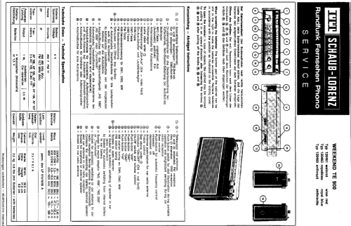 Weekend TE900; Schaub und Schaub- (ID = 342214) Radio