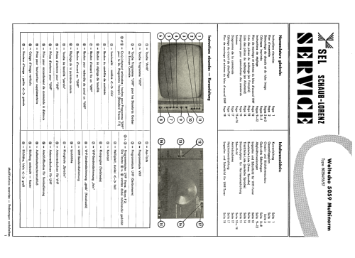 Weltecho 5059 Multinorm 80354/80355/80357; Schaub und Schaub- (ID = 2615180) Télévision