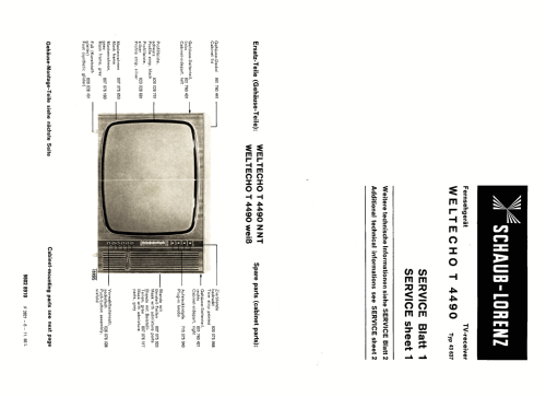 Weltecho T4490 43637; Schaub und Schaub- (ID = 2612575) Fernseh-E