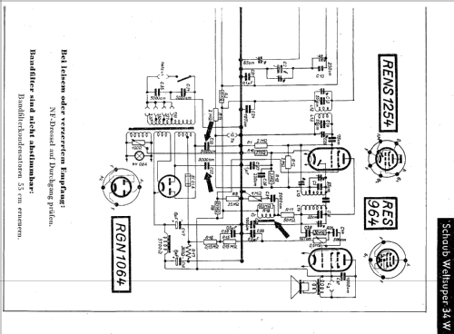 Weltsuper 34W; Schaub und Schaub- (ID = 362451) Radio