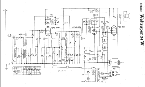 Weltsuper 34W; Schaub und Schaub- (ID = 5832) Radio