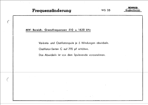 Weltsuper 35W; Schaub und Schaub- (ID = 2012490) Radio