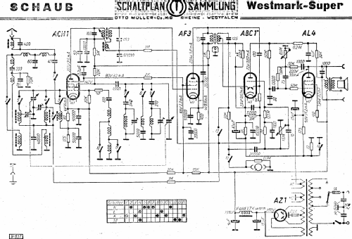 Westmark-Super W; Schaub und Schaub- (ID = 3017160) Radio