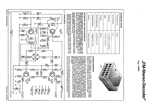 FM-Stereo-Decoder 790901, 790902; Schaub und Schaub- (ID = 795376) mod-past25