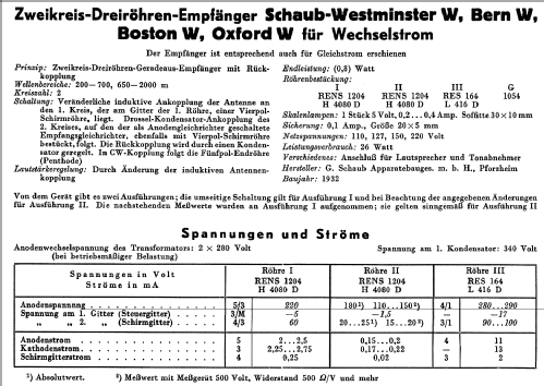 Westminster W; Schaub und Schaub- (ID = 49229) Radio