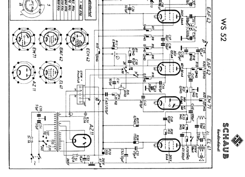 WS52; Schaub und Schaub- (ID = 1721309) Radio