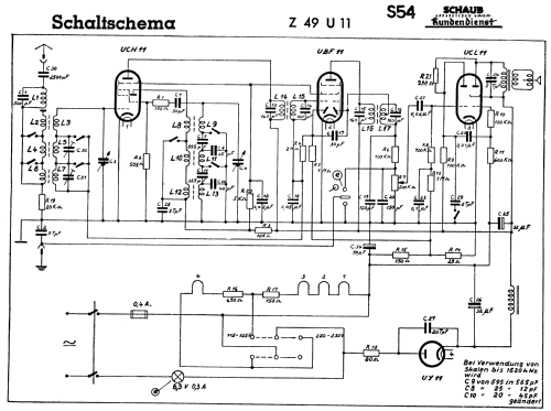 Z49U11; Schaub und Schaub- (ID = 43929) Radio