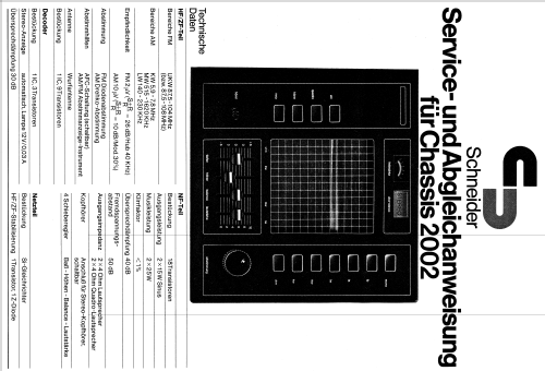 2002; Schneider (ID = 1016724) Radio
