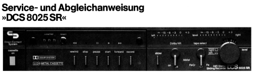 HiFi Stereo Sliding Recorder DCS-8025SR; Schneider (ID = 1693000) Ton-Bild