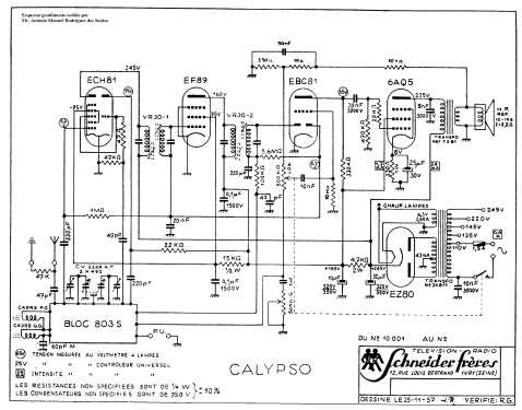 Calypso ; Schneider Frères, (ID = 161331) Radio