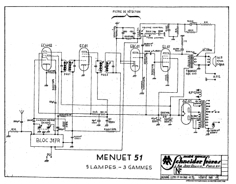 Menuet 51 ; Schneider Frères, (ID = 1656231) Radio