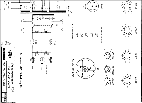 Frequenzmesser FD 1; Schomandl KG; (ID = 331193) Equipment