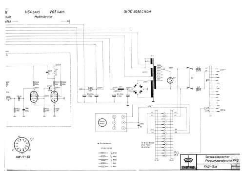 Stroboskopischer Frequenz-Analysator FA 2; Schomandl KG; (ID = 669802) Ausrüstung
