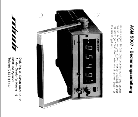 ASM 5007 ; Schuh GmbH + Co.; (ID = 1783405) Equipment