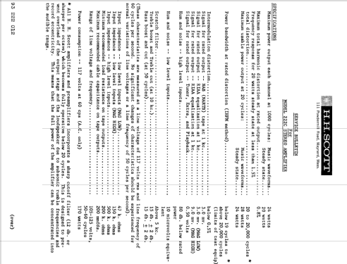 Stereomaster 222-C; Scott; H.H.; Maynard (ID = 2561094) Verst/Mix