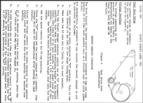 500 ; Scott Radio Labs.E.H (ID = 305413) Radio