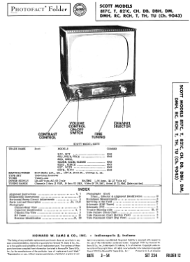 821DM Ch= 9043; Scott Radio Labs.E.H (ID = 3282771) Television