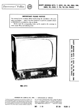 821DM Ch= 9043; Scott Radio Labs.E.H (ID = 3282772) Television