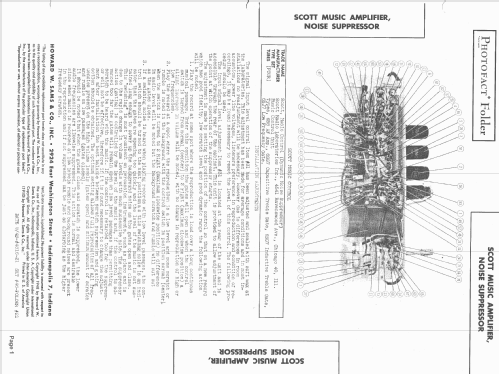 Music Control - Dynamic Noise Suppressor ; Scott Radio Labs.E.H (ID = 1404307) Verst/Mix